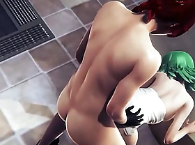 Twosome punch man - Tatsumaki blowjob and anal - Japanese Asian Manga Anime Film Game Porn