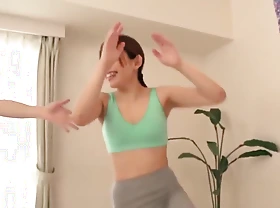 Fit Japanese Girl Fucked Unconnected with Yoga Instructor In