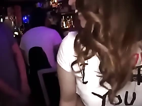 Asian waitress having coition in public