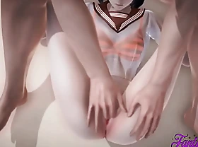 Kil La Kil Hentai 3D  Hentai 3D - Ritsuko fingering, boobjob to the addition of fucked - anime manga japanese porn photograph
