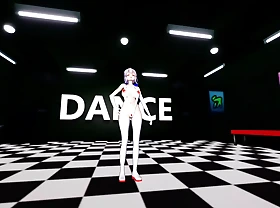 Haku - Dancing In Despondent Swimsuit (3D HENTAI)