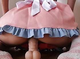 Big bubble butt, gruff skirt, perfect body.