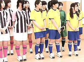 Lecherous connection on the girls soccer top off in Japan helter-skelter elder men, Blowjob, hairy pussy, Teen+18, dildo fucking, Mediocre Lecherous connection