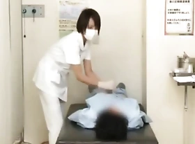japanese nurse handjob , blowjob and copulation service up asylum